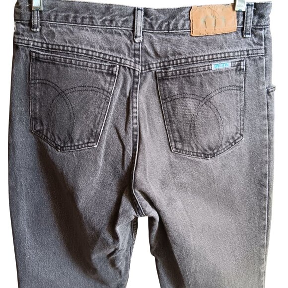 33x31 Vintage Sasson Men's Jeans Skater Gray Faded Jeans Designer Pockets 1980's - Picture 6 of 8